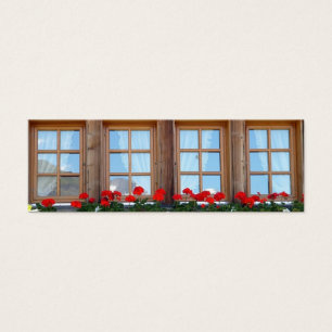 Swiss Chalet Window Foto Lesezeichen Set