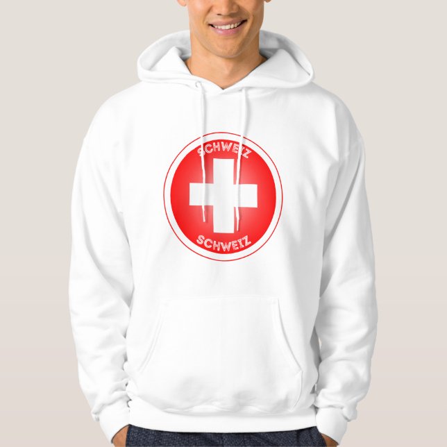 Swiss Cross Schweiz Hoodie (Vorderseite)