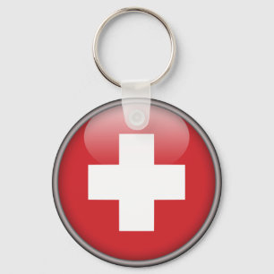 Swiss Flag - Flag of Switzerland Schlüsselanhänger