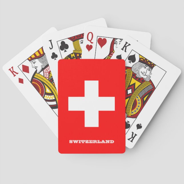 Swiss Flag Games, Schweiz Spielkarten (Rückseite)