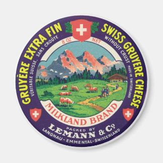 Swiss Gruyere Cheese Langnau Emmental Schweiz Magnet