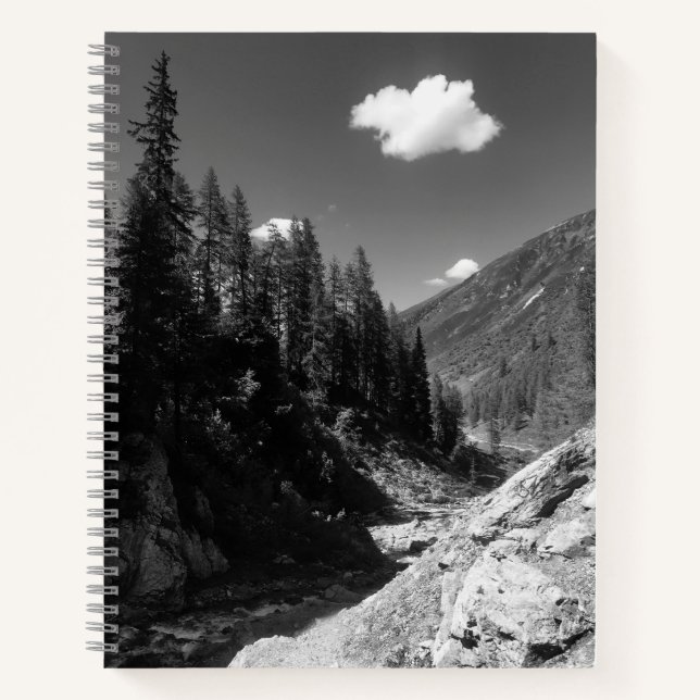 Swiss Mountain Scene Notebook Notizbuch (Vorderseite)