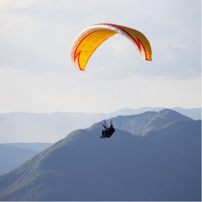Swiss Paragliding Orange Fotoskulptur Ornament (Vorne)
