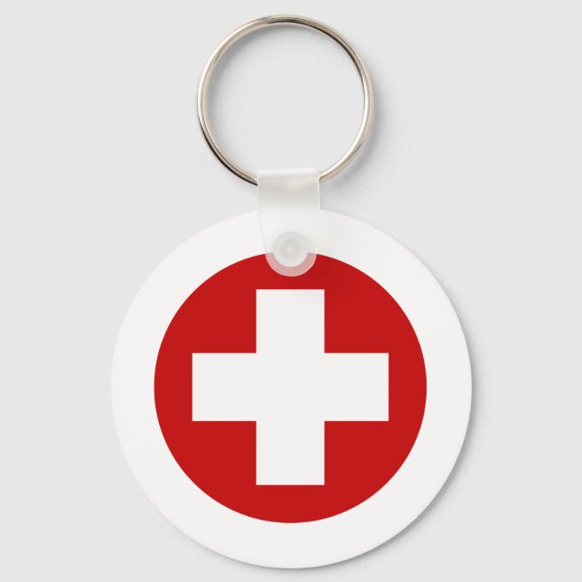 Swiss Red Cross Emergency Recovery Roundell Schlüsselanhänger (Vorderseite)