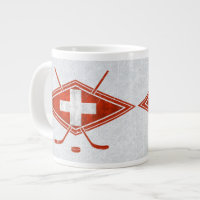 Swiss Schweiz Ice Hockey Flag Tasse