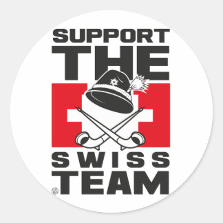 SWISS TEAM RUNDER AUFKLEBER