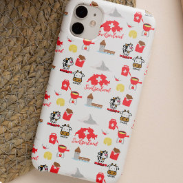 Swiss Travel Icons | Clip Art Pattern Case-Mate iPhone Hülle