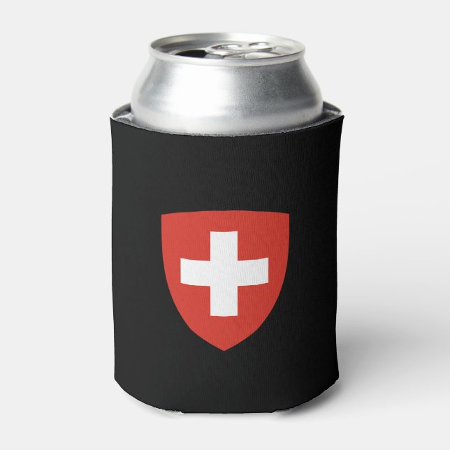 Swiss Wappen Can Cooler Schweizer Wappen-Dosenkühl Dosenkühler (Kanne Vorderseite)