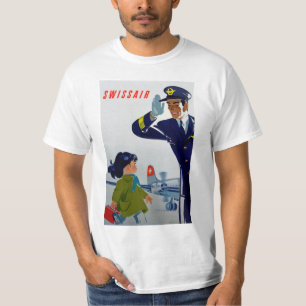 Swissair kleines Mädchen T-Shirt