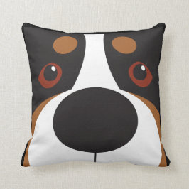 Swissy-Face Throw Kissen
