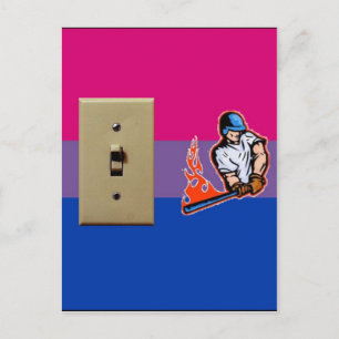 "Switch Hitter" Bisexueller Stolz Postkarte