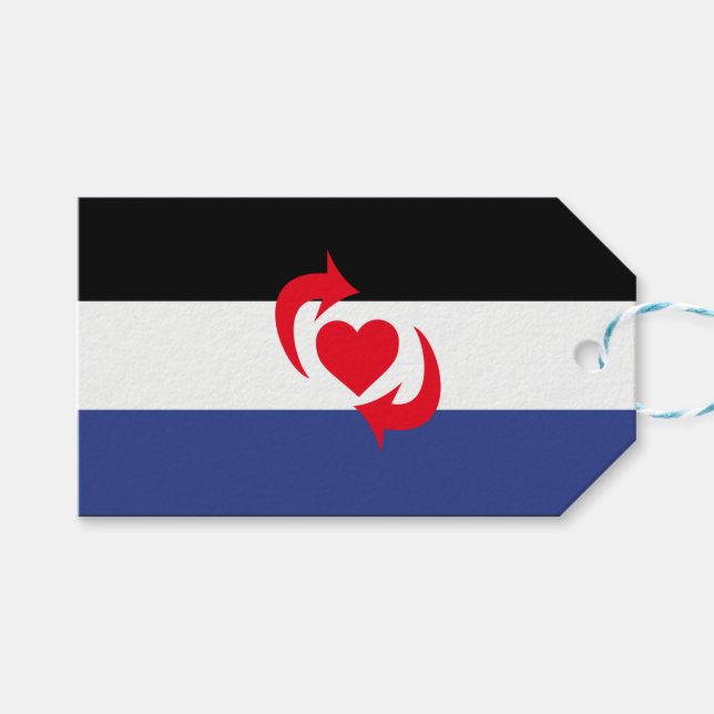 Switch-Pride-Markierung Geschenkanhänger (Vorderseite (Horizontal))
