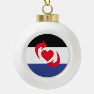 Switch-Pride-Markierung Keramik Kugel-Ornament