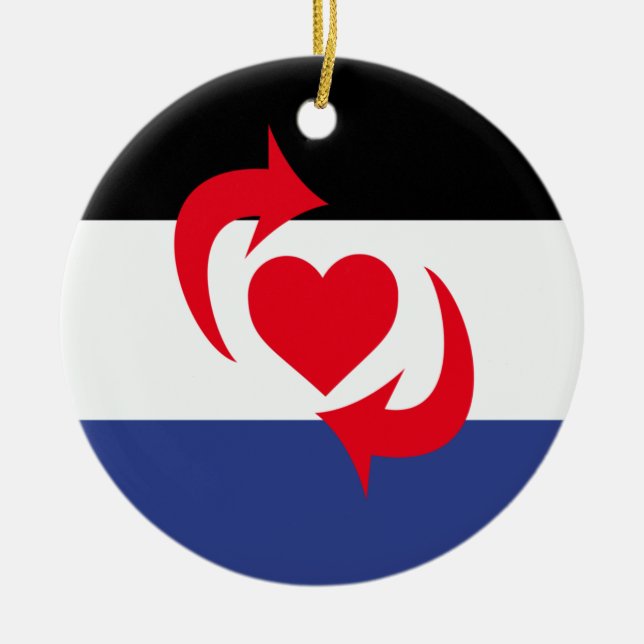 Switch-Pride-Markierung Keramik Ornament (Vorne)