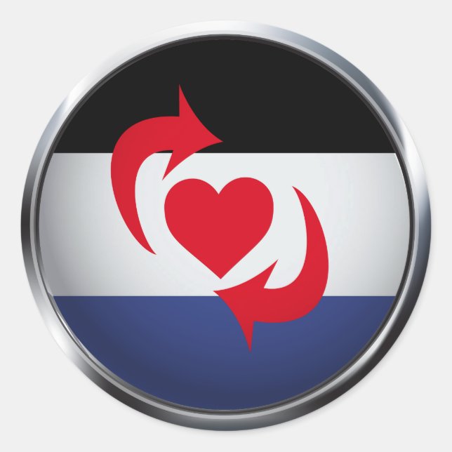 SWITCH PRIDE MEDALLION RUNDER AUFKLEBER (Vorderseite)