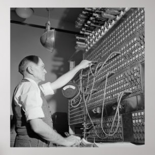 SWITCHBOARD-OPERATOR 1943 POSTER