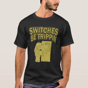 Switches sind ein Dreifach-Spannungsbandkabel. T-Shirt