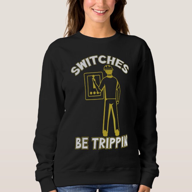 Switches werden als Trippin Eclectic Cable Line Ma Sweatshirt (Vorderseite)