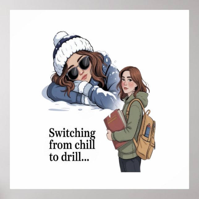 Switching from chill to drill poster (Vorne)