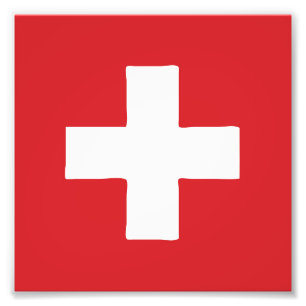 Switzerland Flag Emblem Fotodruck