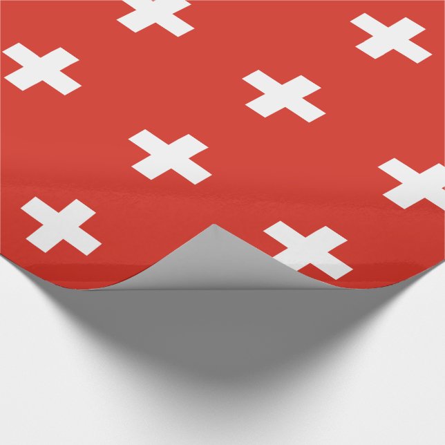 Switzerland Flag Geschenkpapier (Ecke)