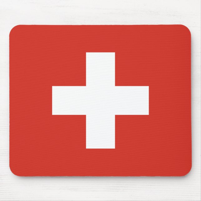 Switzerland Flag Mousepad (Vorne)