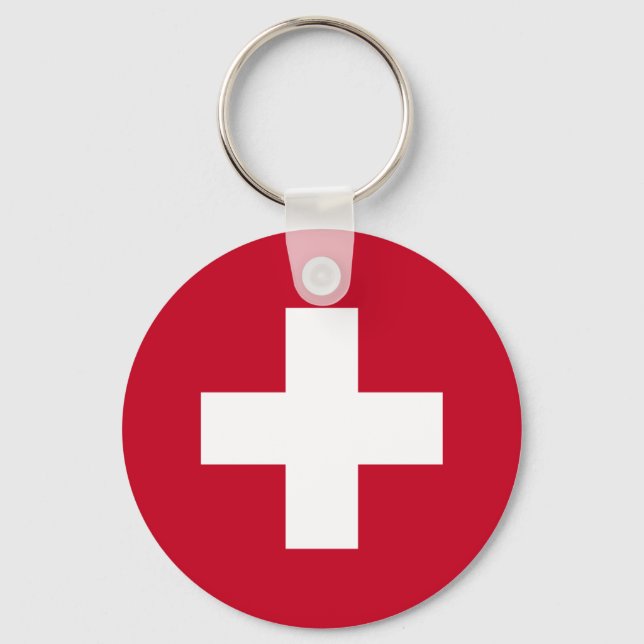 Switzerland Flag Schlüsselanhänger (Vorderseite)