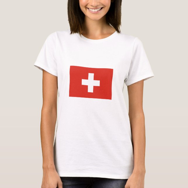 Switzerland Flag T-Shirt (Vorderseite)