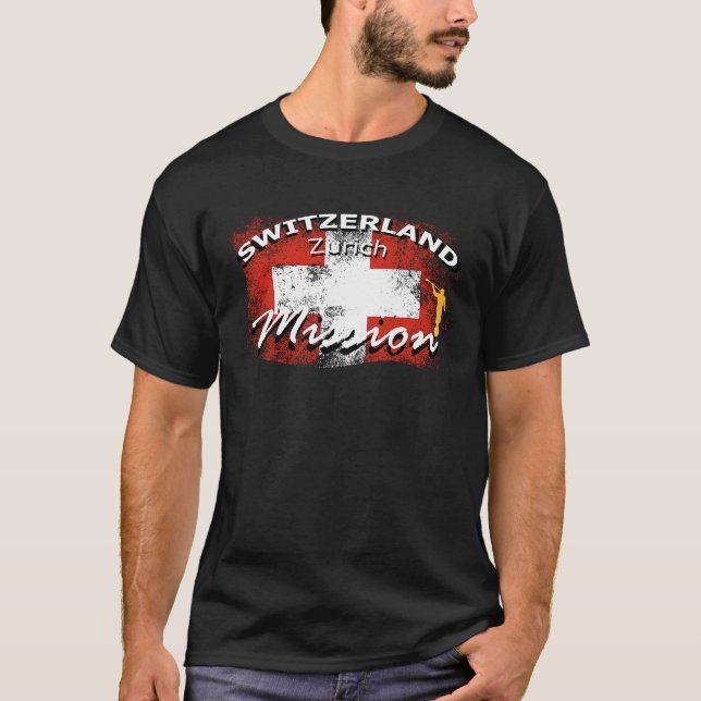 Switzerland Zurich Mormon LDS Mission Missionary T-Shirt (Vorderseite)