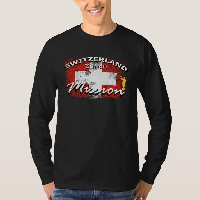 Switzerland Zurich Mormon LDS Mission Missionary T-Shirt (Vorderseite)