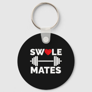 Swole Mates Matching Paares Workout Gym Partner V Schlüsselanhänger