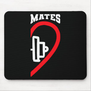 Swole Mates Niedlich Workout Matching Paare Valent Mousepad