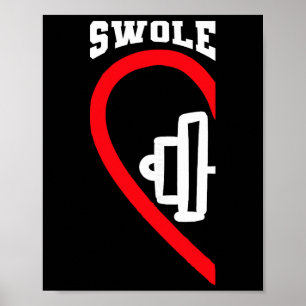 Swole Mates Süße Workout passende Paare Valentin Poster