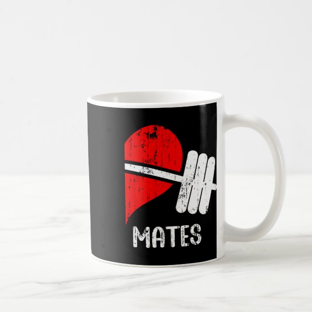 Swole Paare Matching Gym Funny T-Shirt Weightl Kaffeetasse (Rechts)