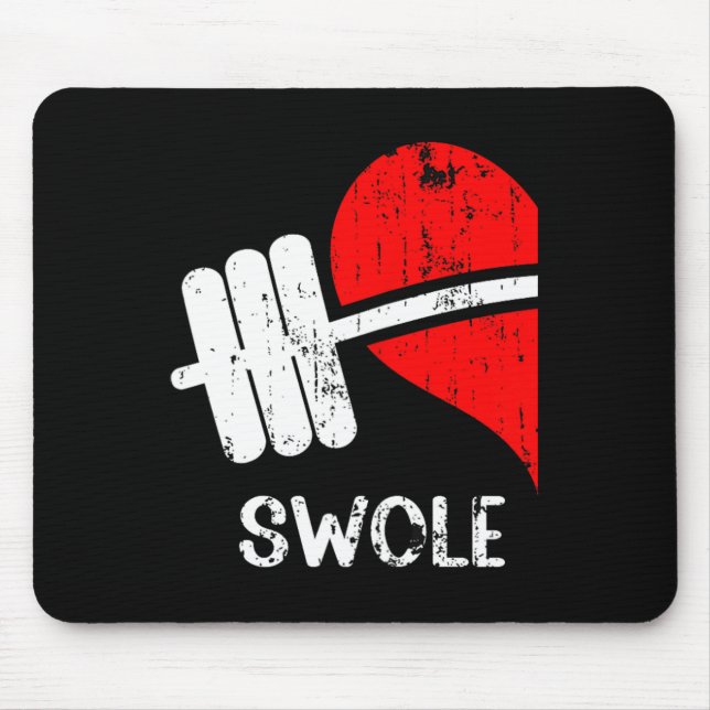 Swole Paare Matching Gym Funny T-Shirt Weightl Mousepad (Vorne)