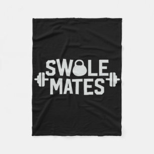 Swolemates Swolemates Funny Paares Trainingsgetrie Fleecedecke
