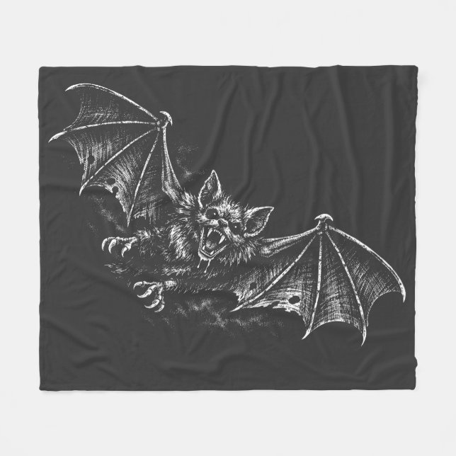 Swooping Bat - von BurnsInHell Fleecedecke (Vorderseite (Horizontal))