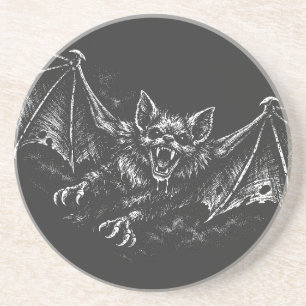Swooping Bat - von BurnsInHell Getränkeuntersetzer
