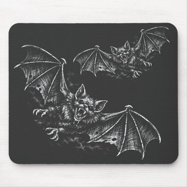Swooping Bat - von BurnsInHell Mousepad (Vorne)