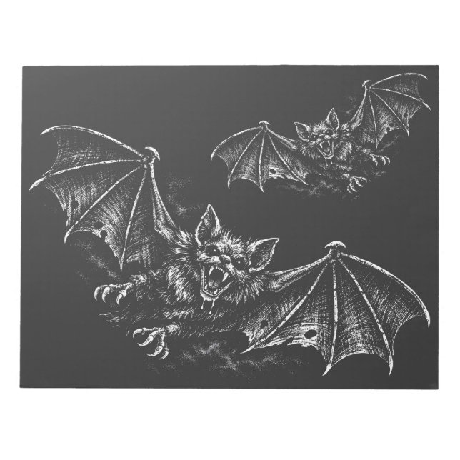 Swooping Bat - von BurnsInHell Notizblock (Vorderseite)