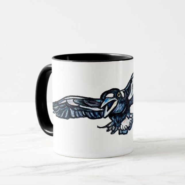 Swooping Magpie-Tasse Tasse (Vorderseite Links)