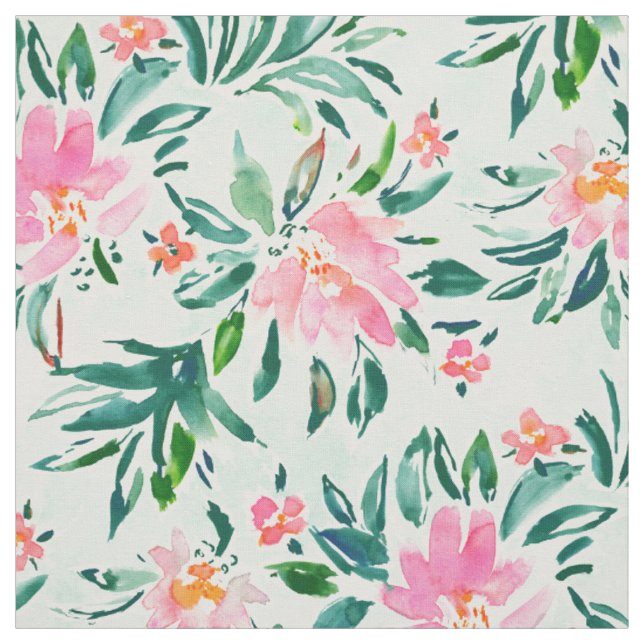 SWOOSH rosa tadelloses Blumen Stoff (Muster)