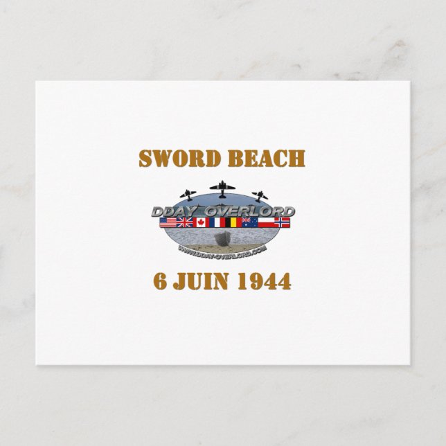 Sword Beach 1944 Postkarte (Vorderseite)