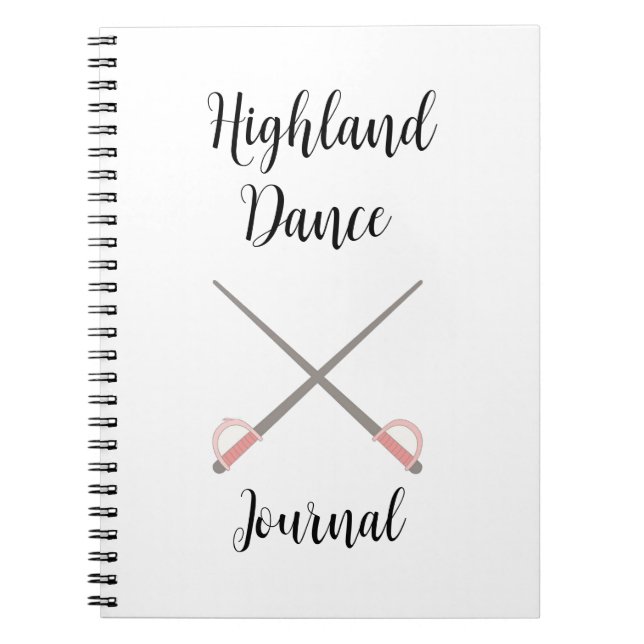 Sword Highland Dance Journal Notizblock (Vorderseite)