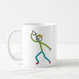 Sword Swallowing Stickman Kaffeetasse