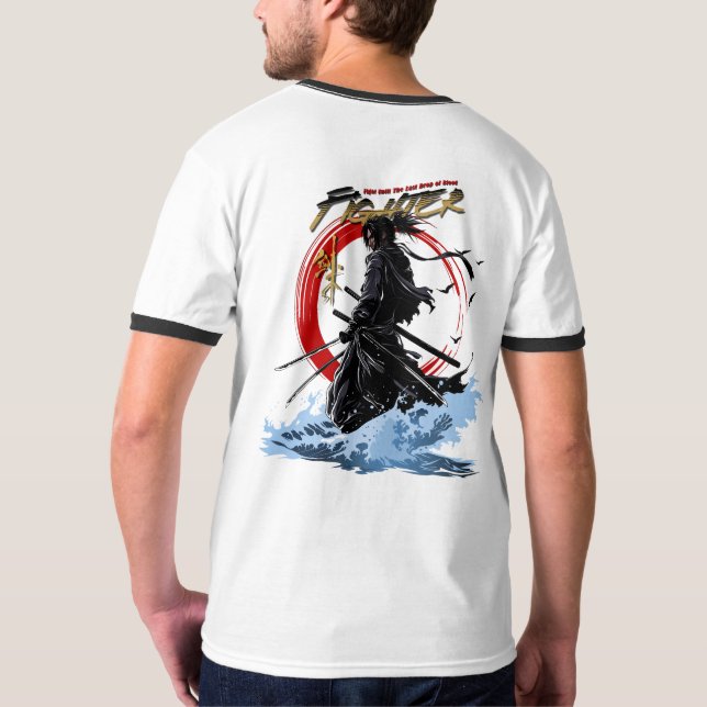 Swordfighter | Men's Ringer T-Shirt (Schwarz voll)