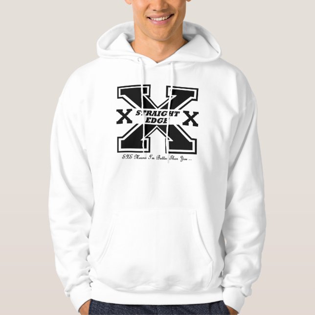 SXE ordnet - gerade Rand-Durchschnitte an, die ich Hoodie (Vorderseite)