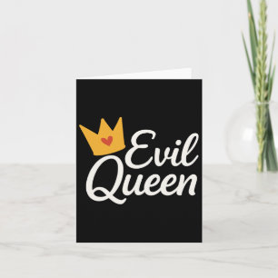 Sy Evil Queen Crown Funny Costume Karte