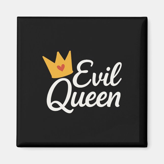 Sy Evil Queen Crown Funny Costume Magnet (Vorne)