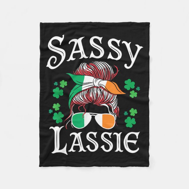 Sy Lie St. Patricks Day Shamrock  Fleecedecke (Vorderseite)